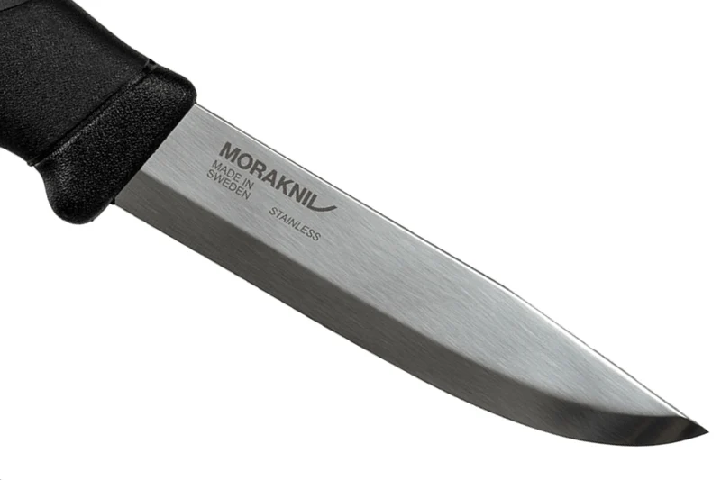 Couteau Mora Companion Heavy Duty 13158 lame inox 10,4cm manche caoutchouc noir + étui