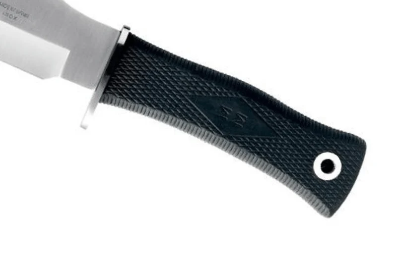 Couteau Muela 21733 lame en inox 17cm manche en gomme noire + étui noir