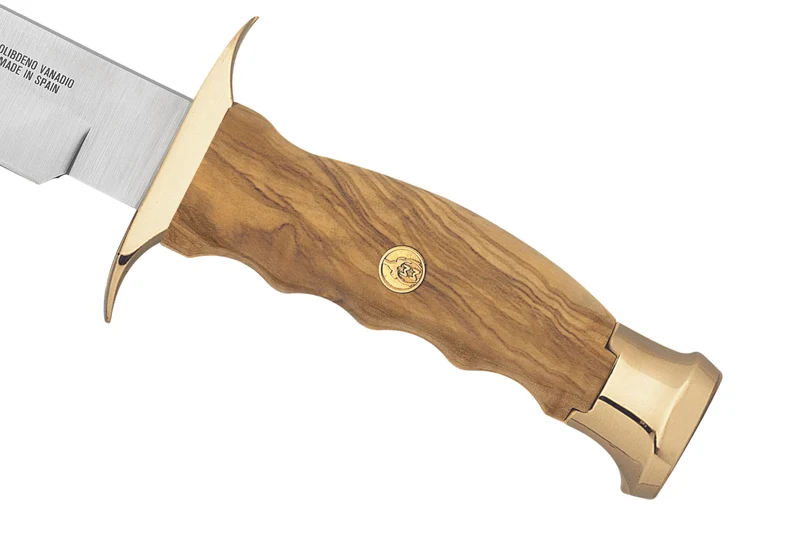 Couteau Muela Bowie 9271 lame en inox 16cm manche en bois d'olivier + étui en cuir