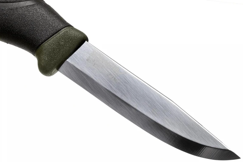 Couteau Mora Companion Heavy Duty MG 12210 lame carbone 10,4cm manche caoutchouc noir/kaki + étui