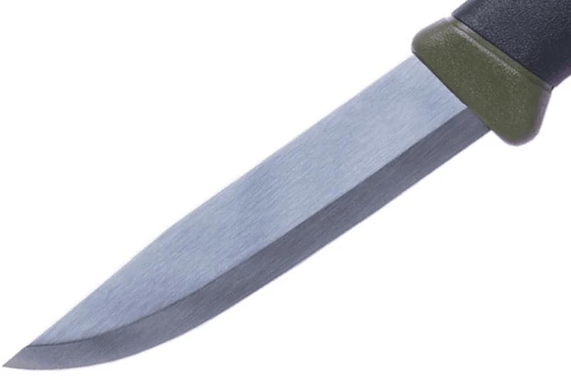 Couteau Mora Companion MG 11827 lame inox 10,4cm manche caoutchouc noir/kaki + étui
