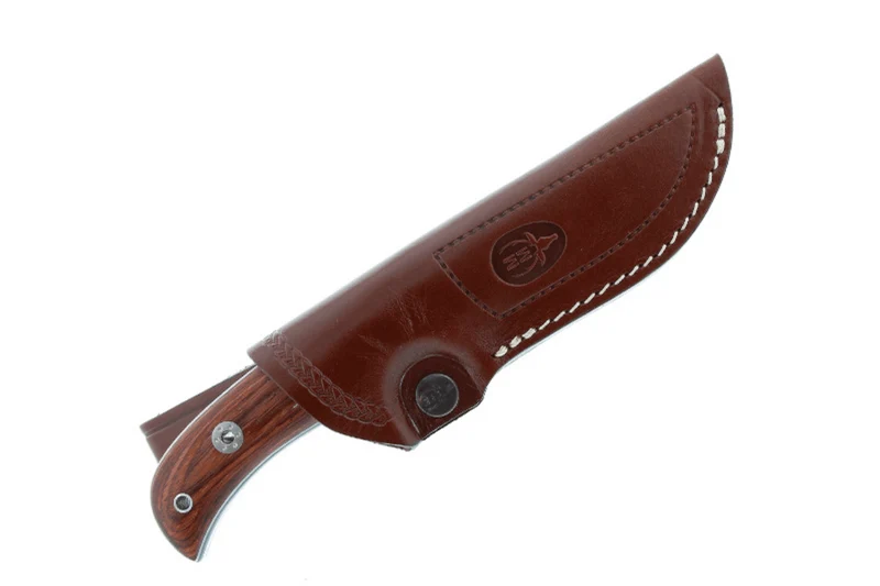 Couteau Muela Husky 9308 lame en inox 11cm manche en bois avec étui en cuir