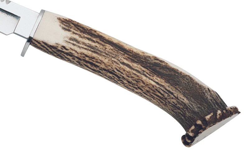 Couteau Muela Gredos 9228 lame poli glace 14cm manche en bois de Cerf + étui en cuir