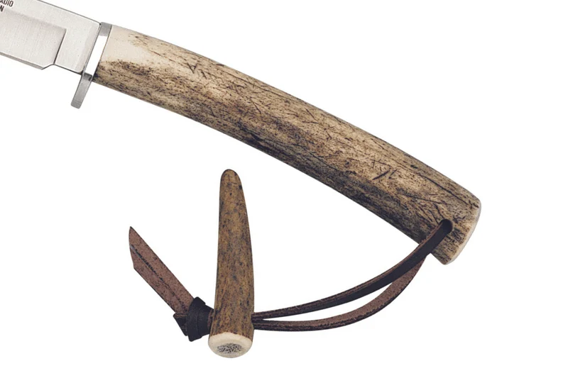 Couteau Muela Gredos 9218 lame en inox 14cm manche en bois de cerf + étui en cuir