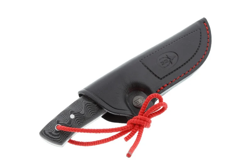 Couteau Muela Kodiak 9306 lame en inox 10cm manche en micarta gris + étui en cuir