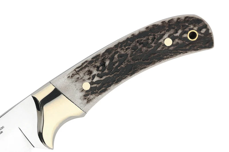 Couteau Muela Setter 9266 lame 11cm en inox manche en bois de cerf + étui en cuir