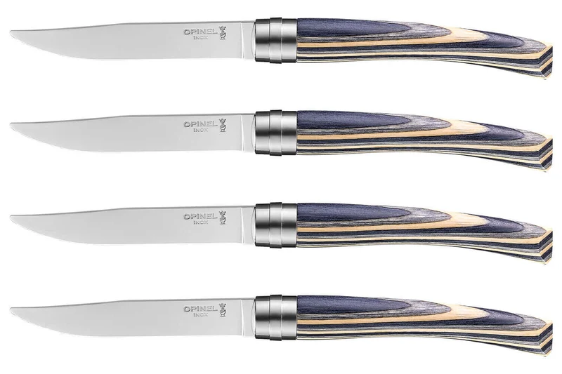 Coffret 4 couteaux Opinel Table Chic lame 10cm acier Sandvik