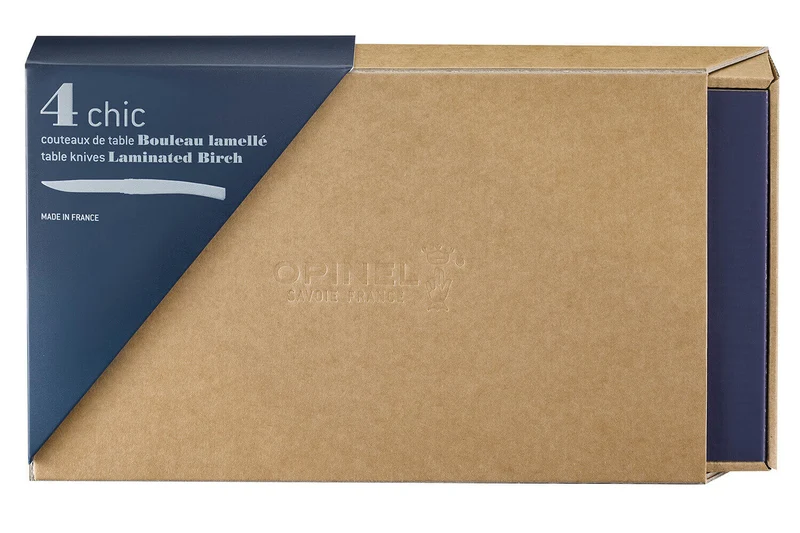 Coffret 4 couteaux Opinel Table Chic lame 10cm acier Sandvik