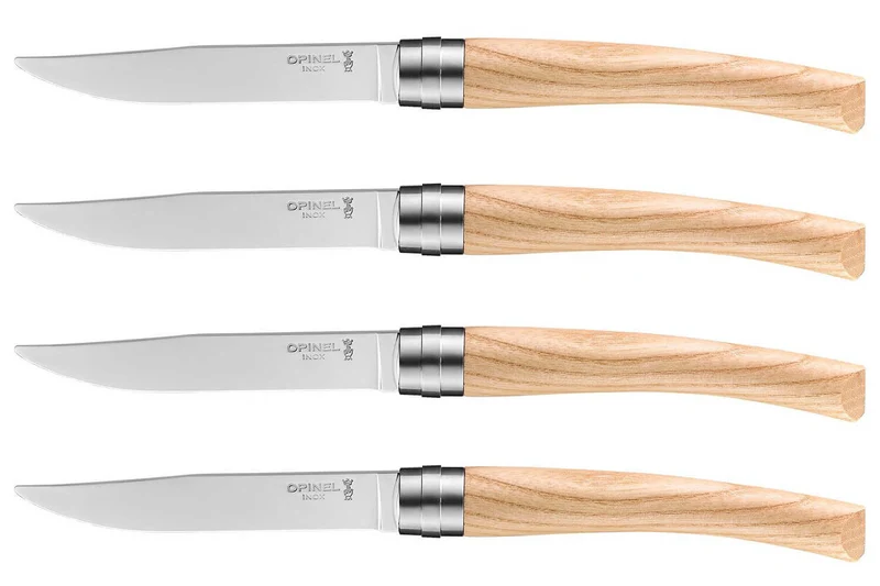 Coffret 4 couteaux Opinel Table Chic lame 10cm acier Sandvik