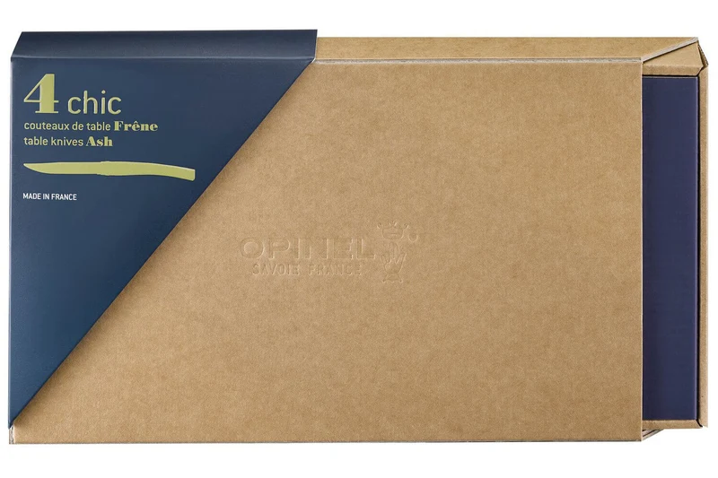 Coffret 4 couteaux Opinel Table Chic lame 10cm acier Sandvik