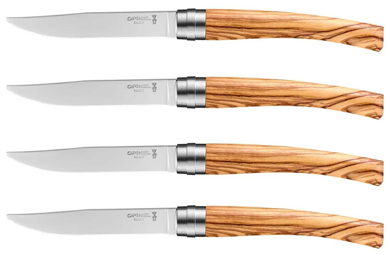 Coffret 4 couteaux Opinel Table Chic lame 10cm acier Sandvik