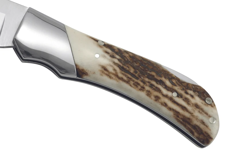 Couteau pliant Puma IP Bison Stag 310112 manche bois de cerf 11,5cm