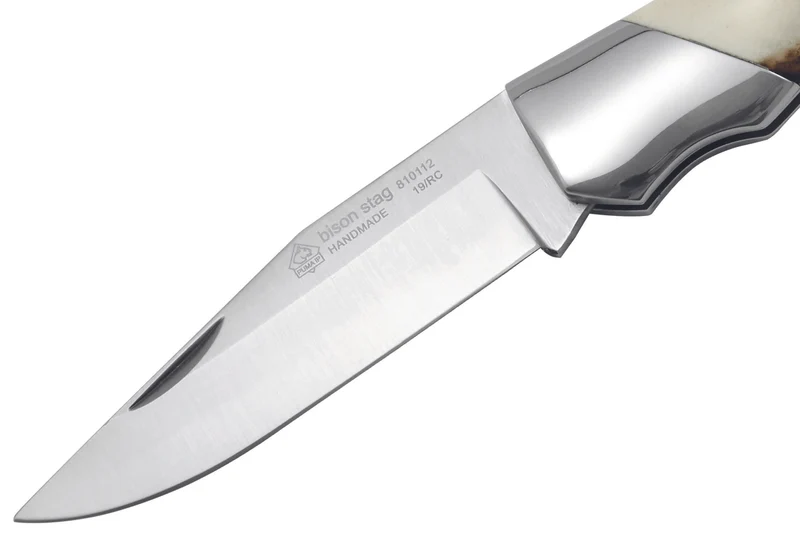 Couteau pliant Puma IP Bison Stag 310112 manche bois de cerf 11,5cm