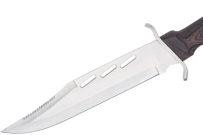 Couteau Herbertz 105928 lame en inox 28cm manche en pakkawood avec garde + étui