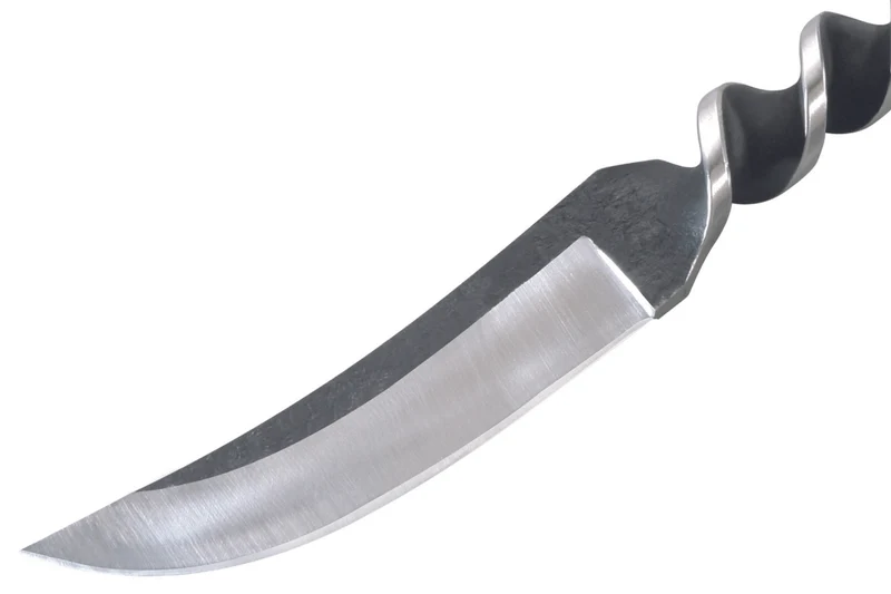 Couteau Herbertz 102011 lame 10,3cm manche torsadé en inox avec étui