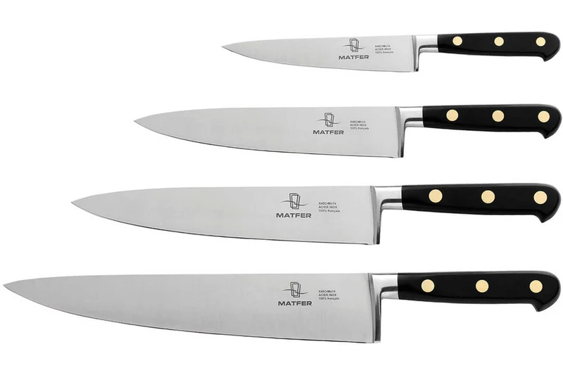 Couteau de tour/chef forgé Matfer manche en ABS 3 rivets 20cm