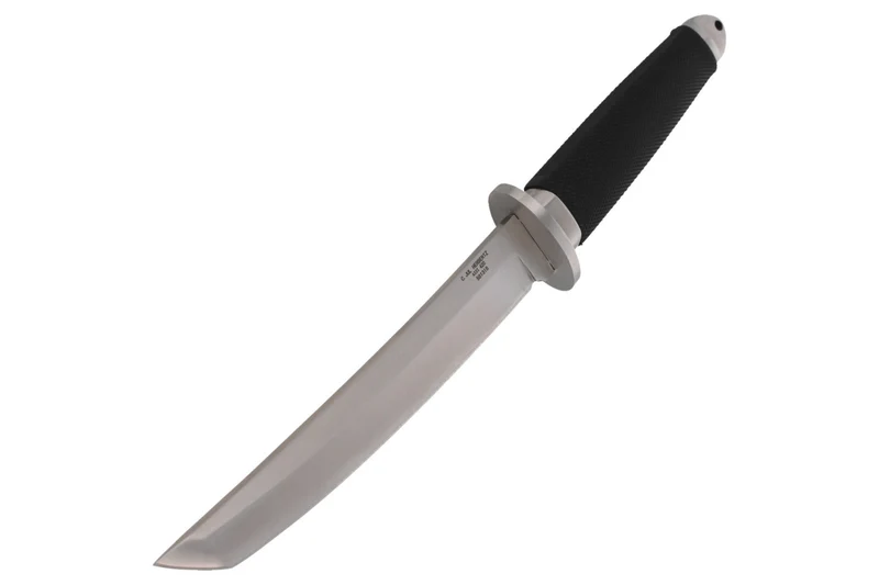 Couteau Herbertz 581318 lame tanto 18cm manche caoutchouc noir + étui en cuir