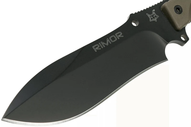 Couteau Fox Military Rimor FX.9CM07OD 17,5cm manche nylon/fibres de verre vert + étui