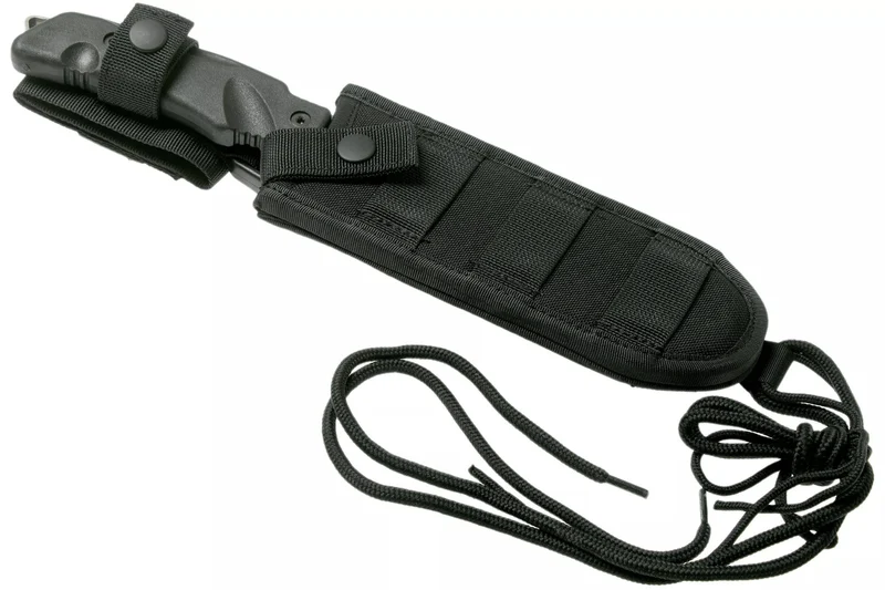 Couteau Fox Military Rimor FX.9CM07 17,5cm manche nylon/fibres de verre noir + étui