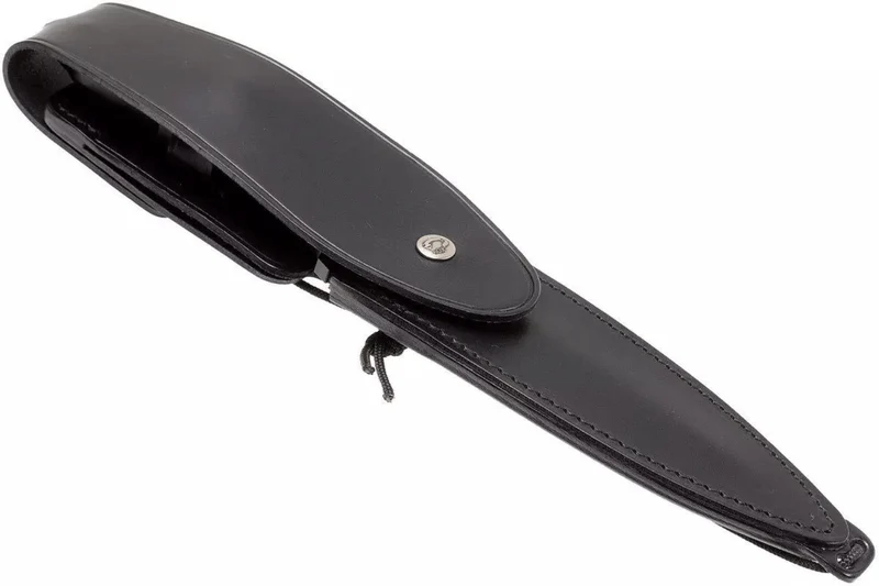 Couteau Fox Military Modras FX.507 lame 17,5cm manche G10 noir + étui en cuir