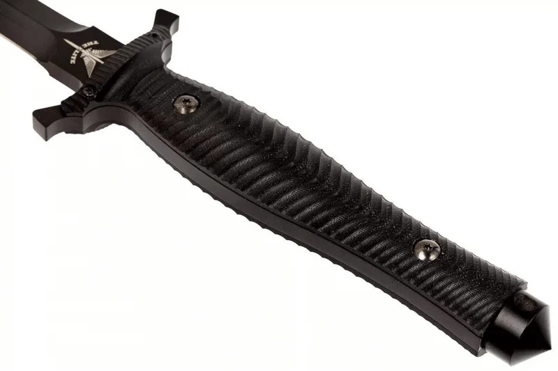 Couteau Fox Military Bellum 21711 lame 17,5cm manche G10 noir + étui