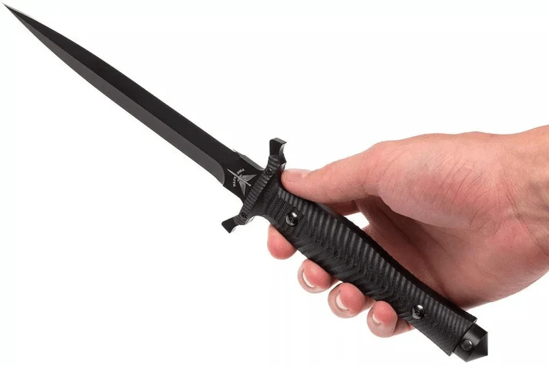 Couteau Fox Military Bellum 21711 lame 17,5cm manche G10 noir + étui