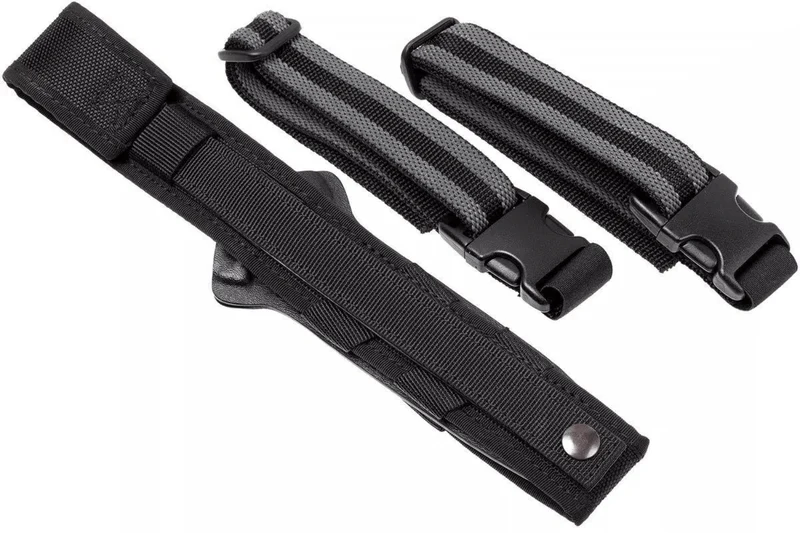 Couteau Fox Military Bellum 21711 lame 17,5cm manche G10 noir + étui