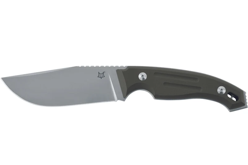 Couteau Fox Octopus Vulgaris FX.510OD lame 11,5cm manche G10 vert + étui en cuir