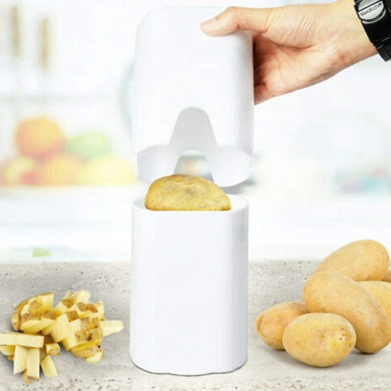 Coupe frite avec lames à motif croisé