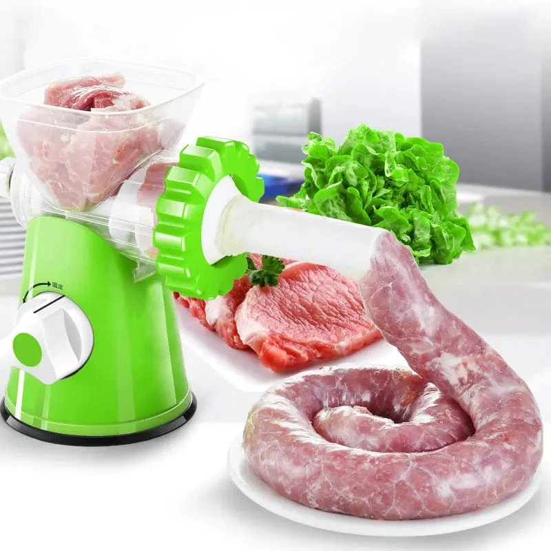 Hachoir à Viande Manuel avec Poussoir à Saucisse