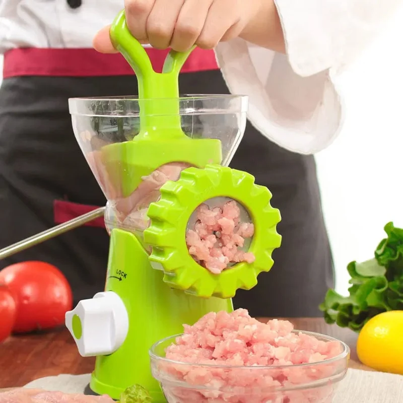 Hachoir à Viande Manuel avec Poussoir à Saucisse