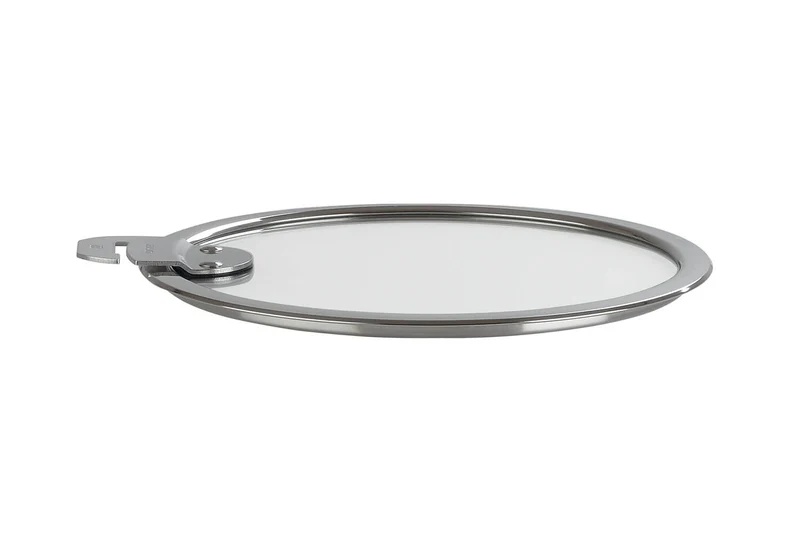Couvercle plat Cristel Strate Amovible en verre trempé