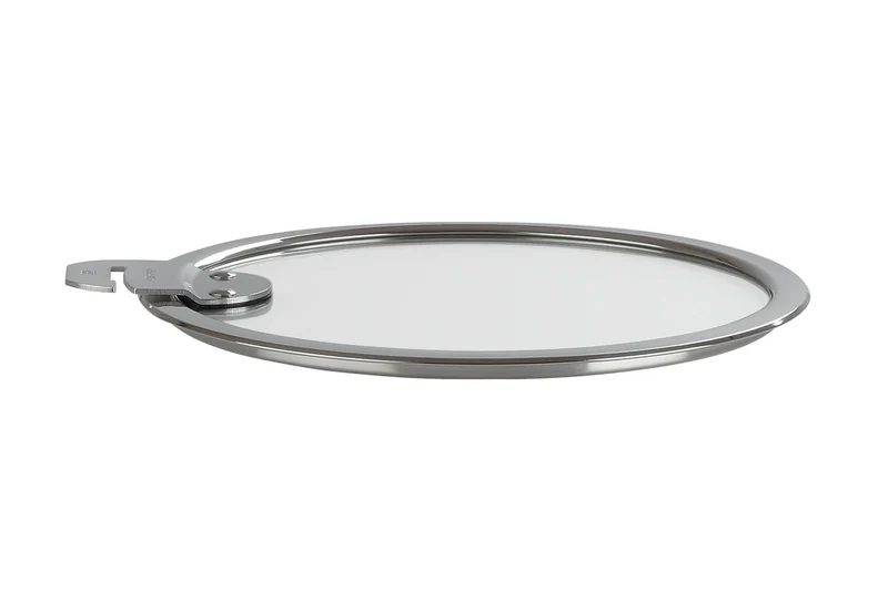 Couvercle plat Cristel Strate Amovible en verre trempé