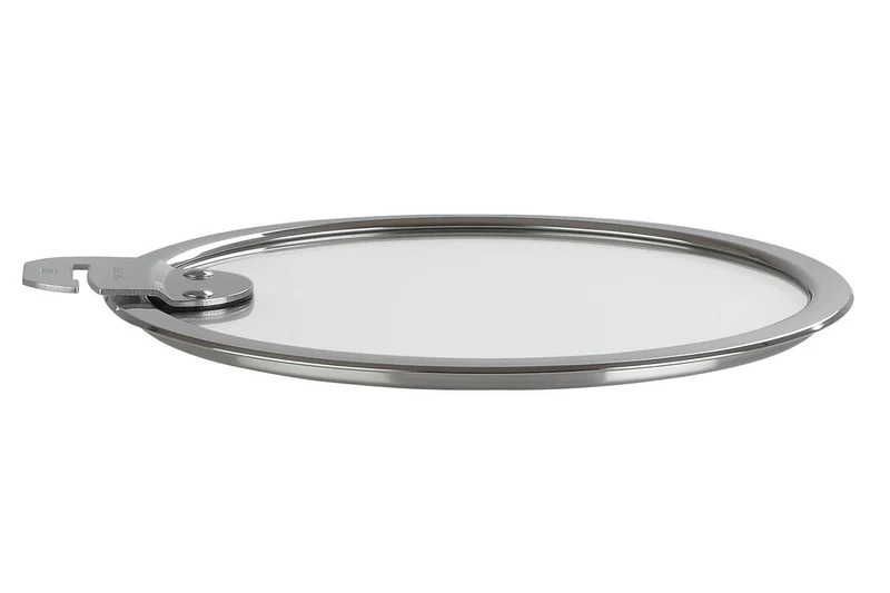Couvercle plat Cristel Strate Amovible en verre trempé