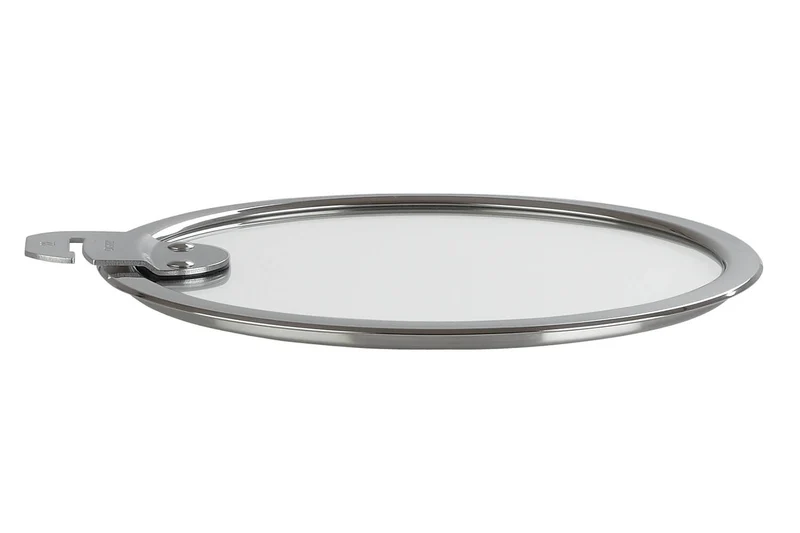 Set de 4 couvercles plats Cristel Strate Amovible 14 à 20cm en verre trempé