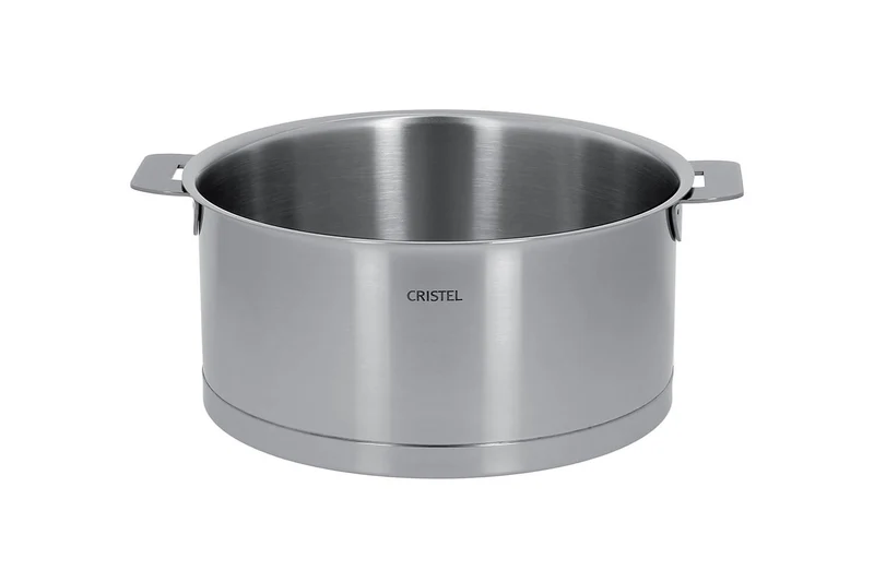 Set de 4 casseroles Cristel Strate Amovible en acier inox 18/10 + 2 poignées Strate inox