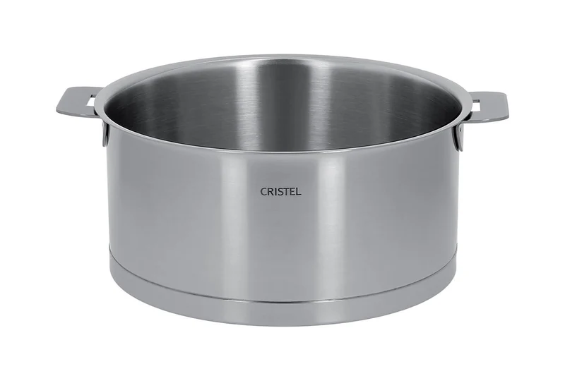 Set de 4 casseroles Cristel Strate Amovible en acier inox 18/10 + 2 poignées Strate inox