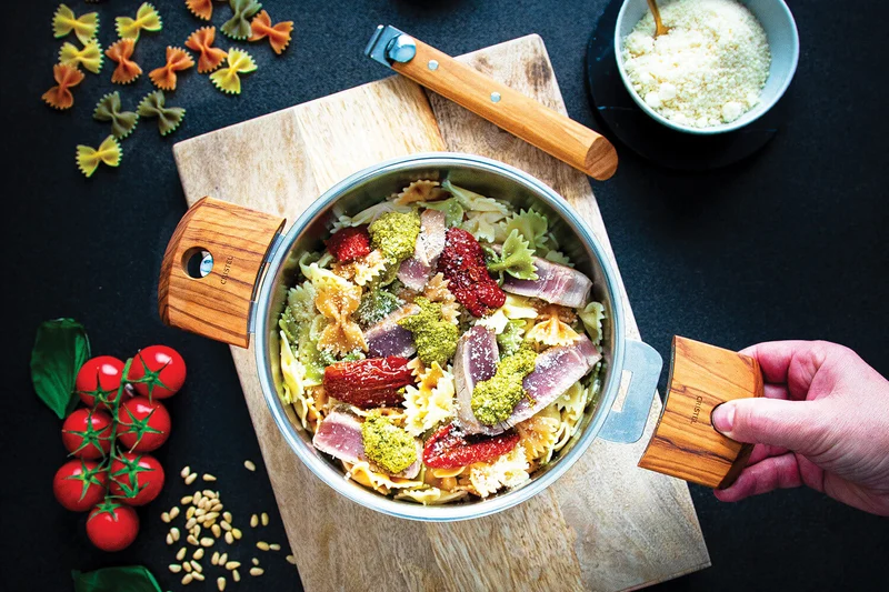 Set de 4 casseroles Cristel Strate Amovible en acier inox 18/10 - 14, 16, 18 et 20cm