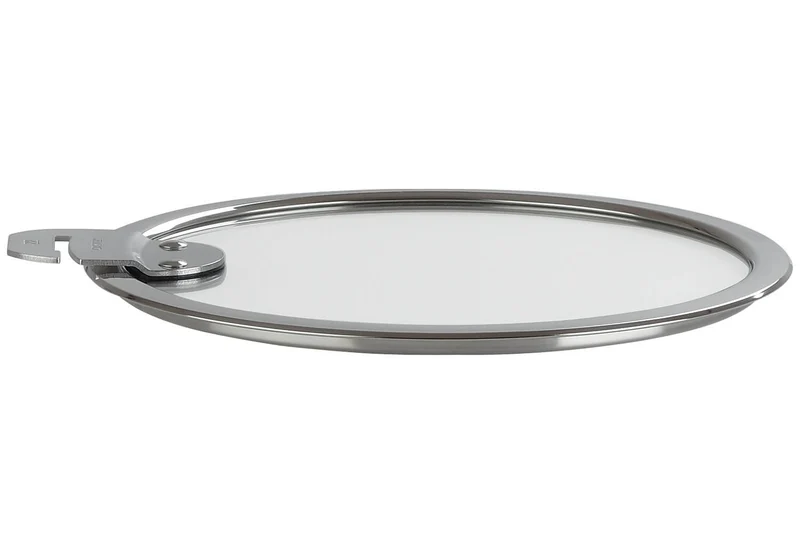 Set de 3 couvercles plats Cristel Strate Amovible 16 à 20cm en verre trempé