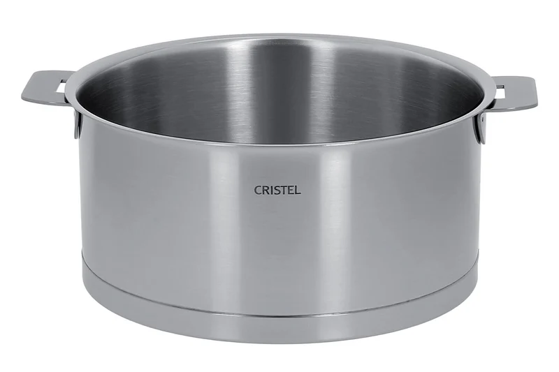 Set de 3 casseroles Cristel Strate Amovible en acier inox 18/10 + 1 poignée Zénith