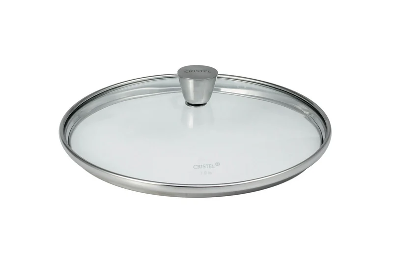 Couvercle Cristel 1826 en verre bombé à pontet en inox