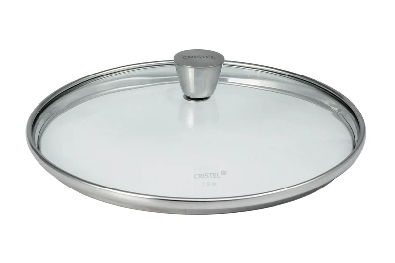 Couvercle Cristel 1826 en verre bombé à pontet en inox