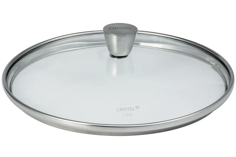 Couvercle Cristel 1826 en verre bombé à pontet en inox