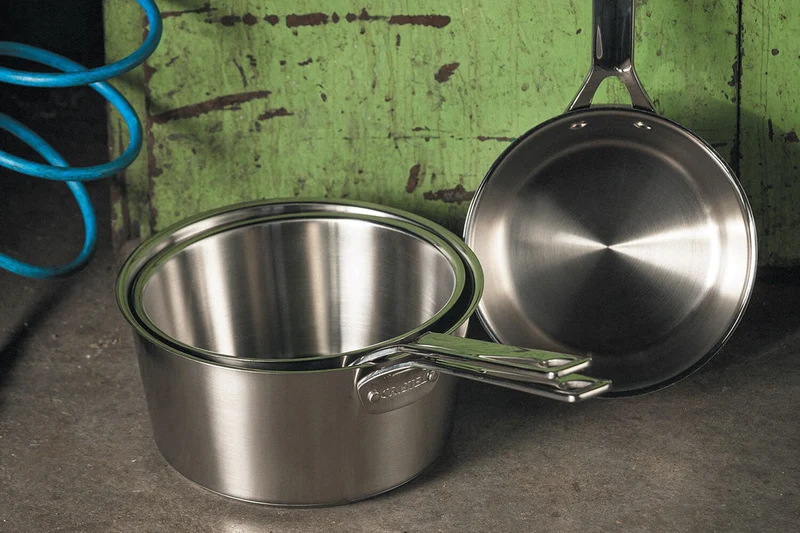Casserole Cristel 1826 en acier inoxydable 18/10 brossé