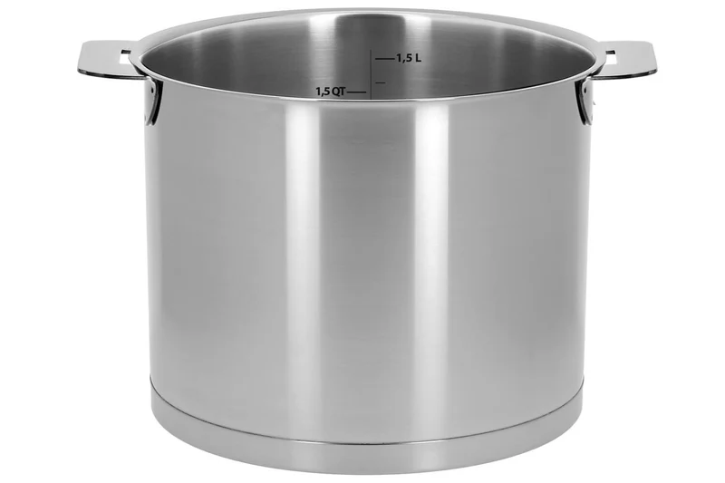 Casserole haute graduée Cristel Strate Amovible 14cm en acier inox 18/10