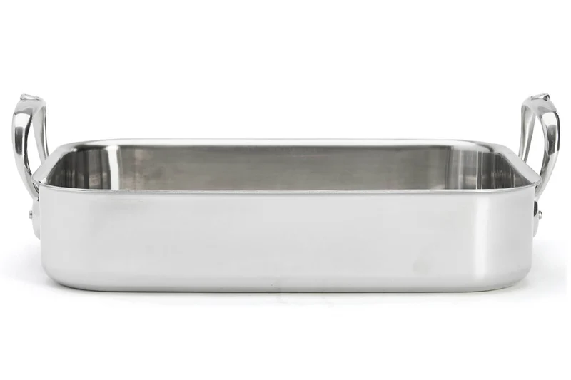 Plat à rôtir De Buyer Affinity 35x25cm en acier inoxydable 5 ply