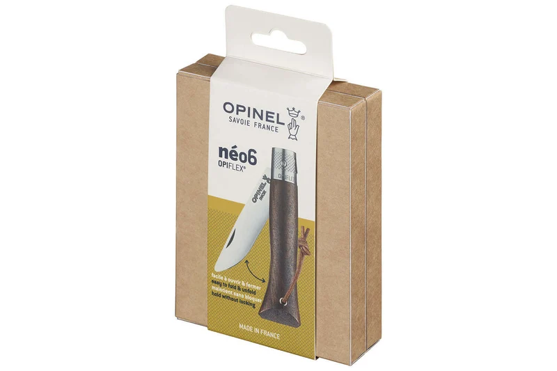 Couteau Opinel Neo6 lame 7cm Opiflex® manche en noyer noir