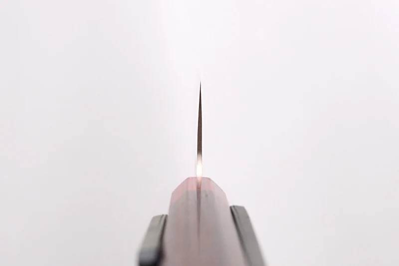 Couteau nakiri 16,5cm japonais artisanal Takeshi Saji VG10 Rainbow