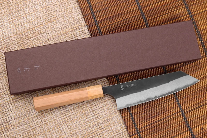Couteau bunka japonais artisanal Yoshimi Kato AS Brut 16,5cm