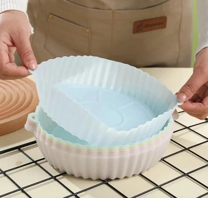 Panier de Cuisson en Silicone pour Friteuse sans Huile (16x19x6 cm)